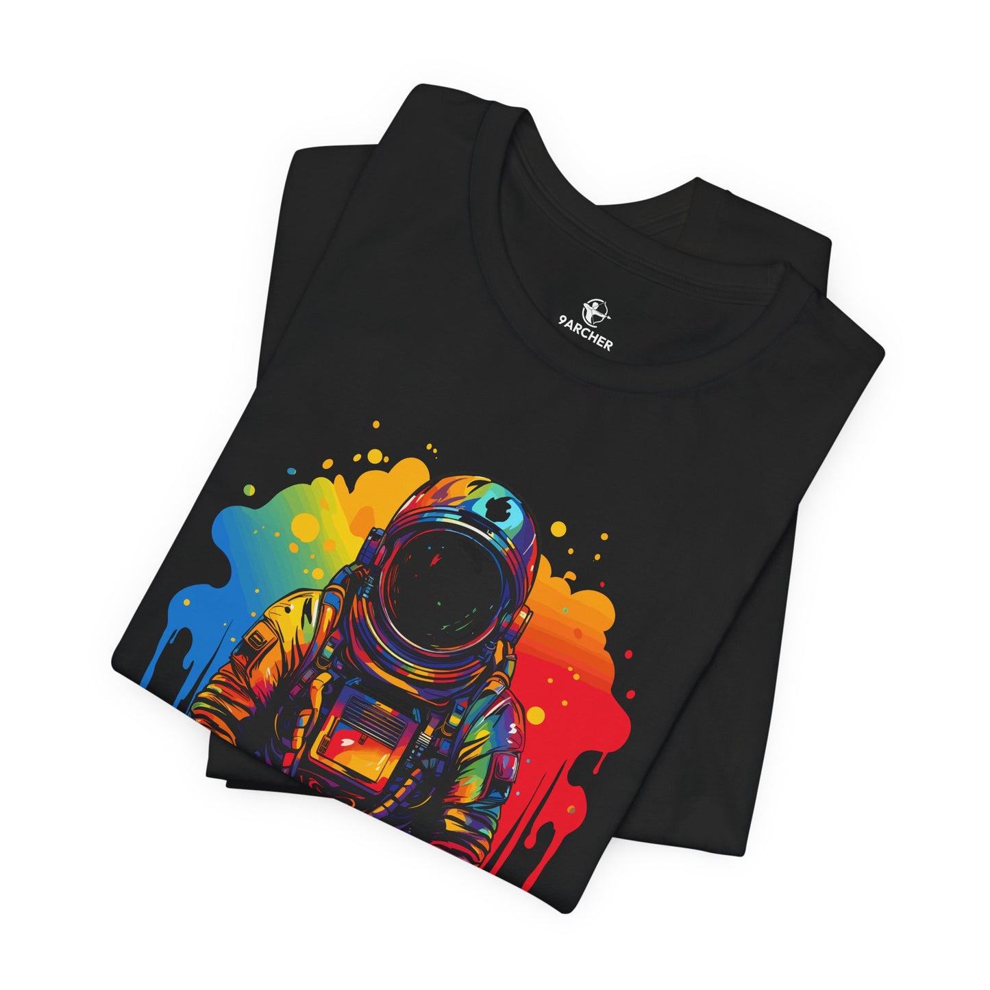 Colorful Galaxy Astronaut Tee - Unisex Jersey Short Sleeve T-Shirt