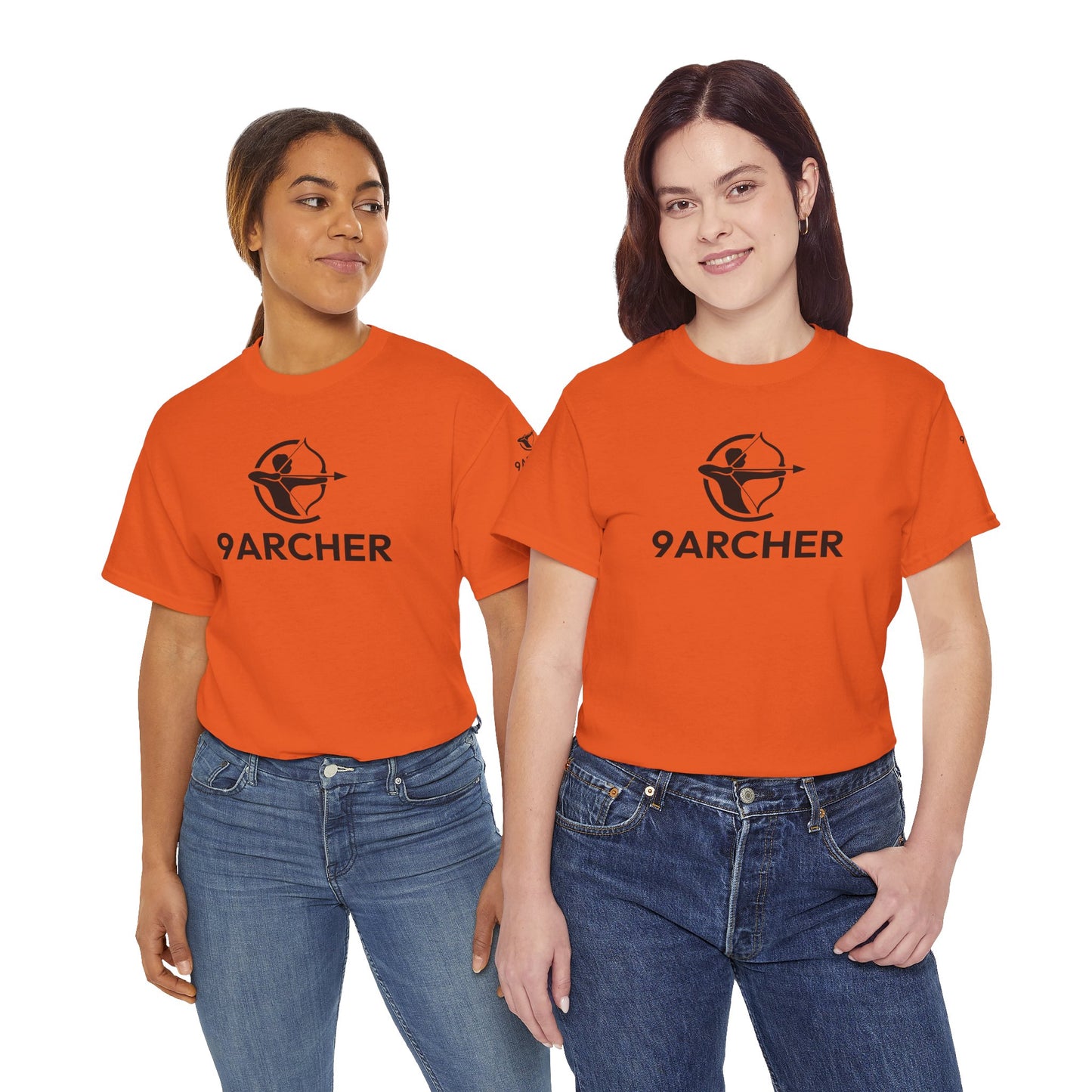 Unisex Heavy Cotton Tee - 9ARCHER Graphic Tee for Archery Enthusiasts
