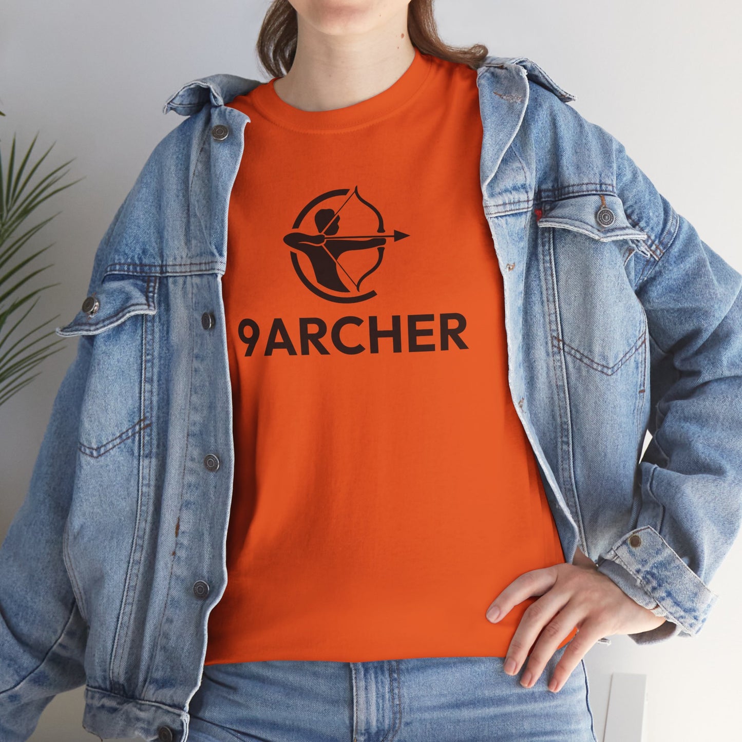 Unisex Heavy Cotton Tee - 9ARCHER Graphic Tee for Archery Enthusiasts