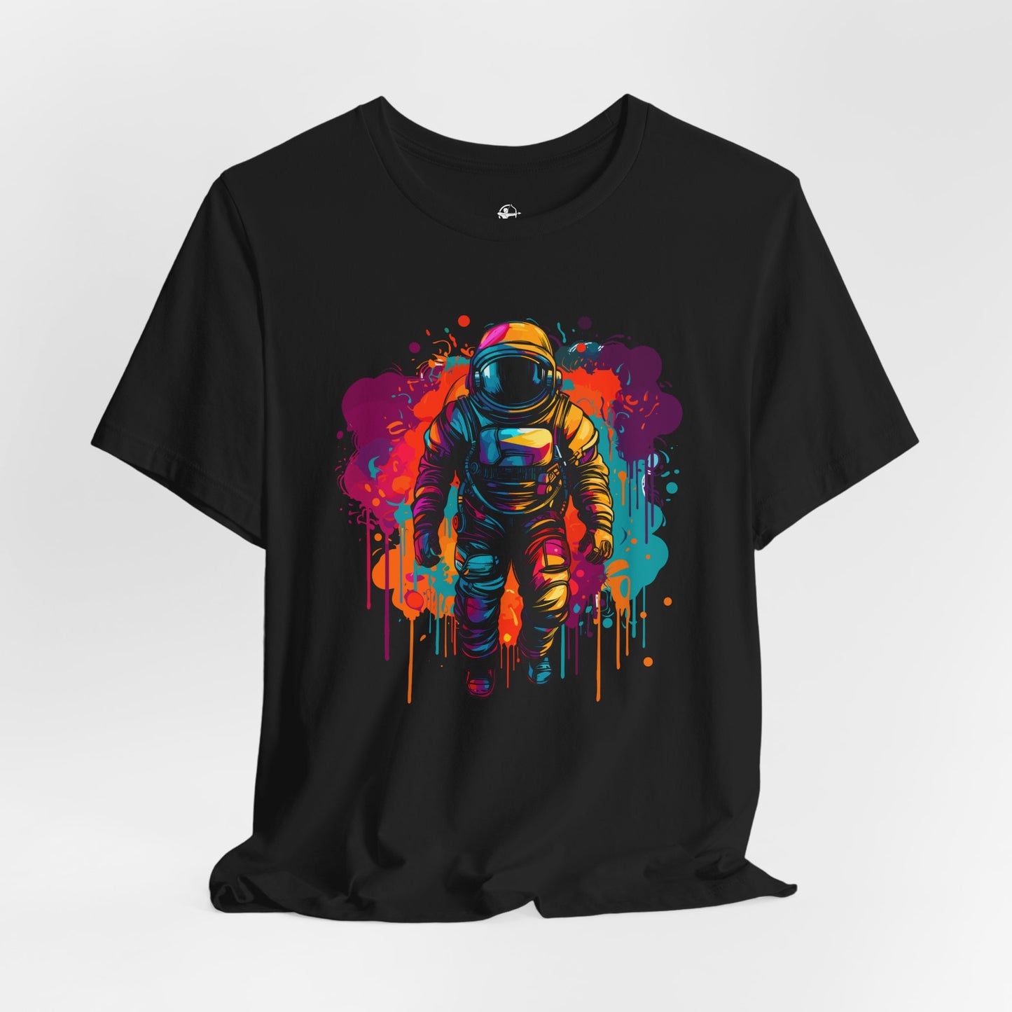 Colorful Astronaut Unisex T-Shirt – Space Adventure Tee for Space Lovers
