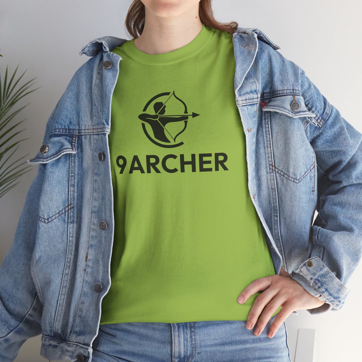 Unisex Heavy Cotton Tee - 9ARCHER Graphic Tee for Archery Enthusiasts