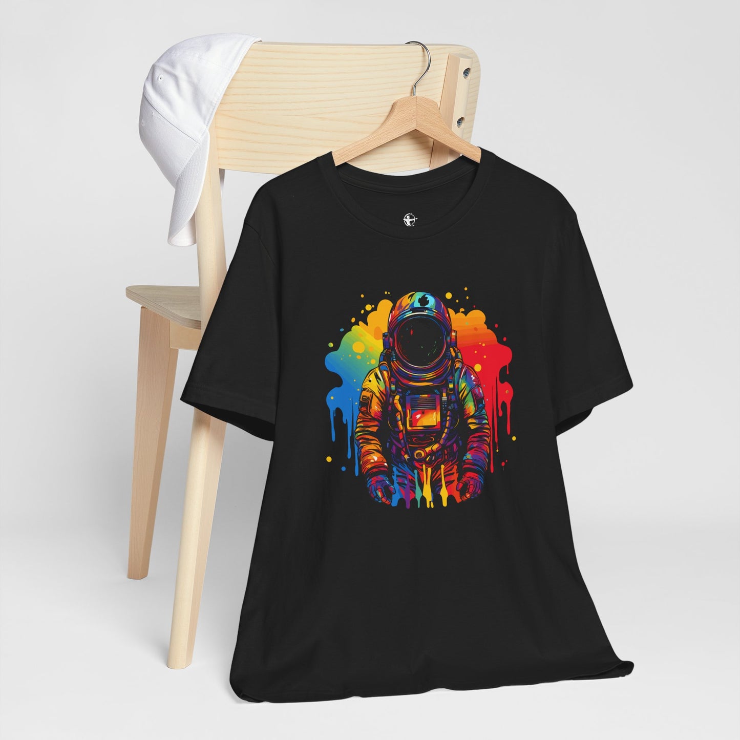 Colorful Galaxy Astronaut Tee - Unisex Jersey Short Sleeve T-Shirt