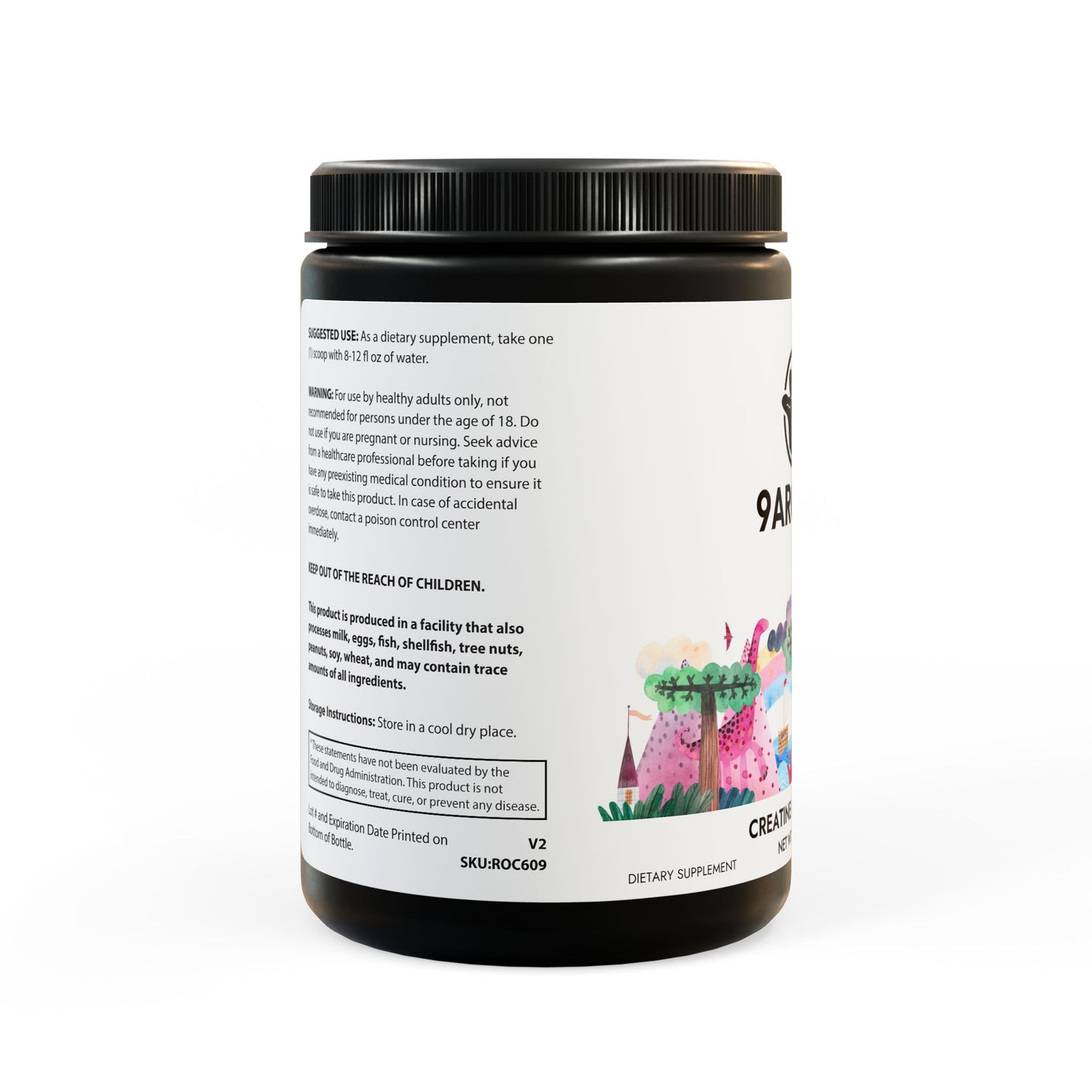 Creatine Monohydrate Supplement (300g, 10.58oz)