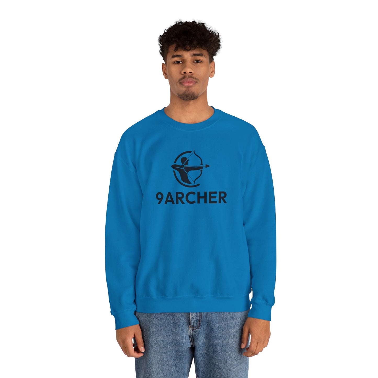 9ARCHER Unisex Heavy Blend™ Crewneck Sweatshirt - Comfortable Casual Apparel for Archery Enthusiasts