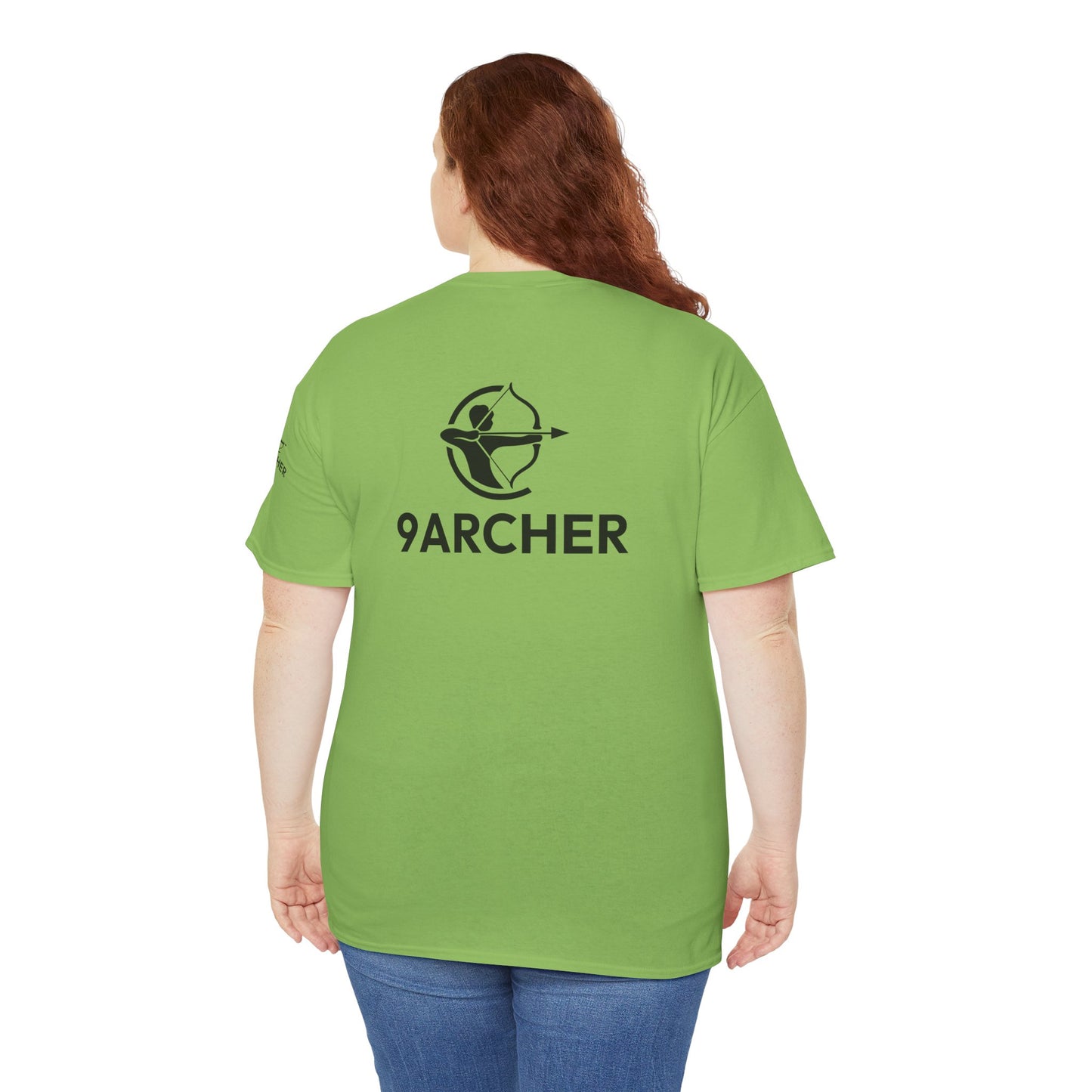 Unisex Heavy Cotton Tee - 9ARCHER Graphic Tee for Archery Enthusiasts