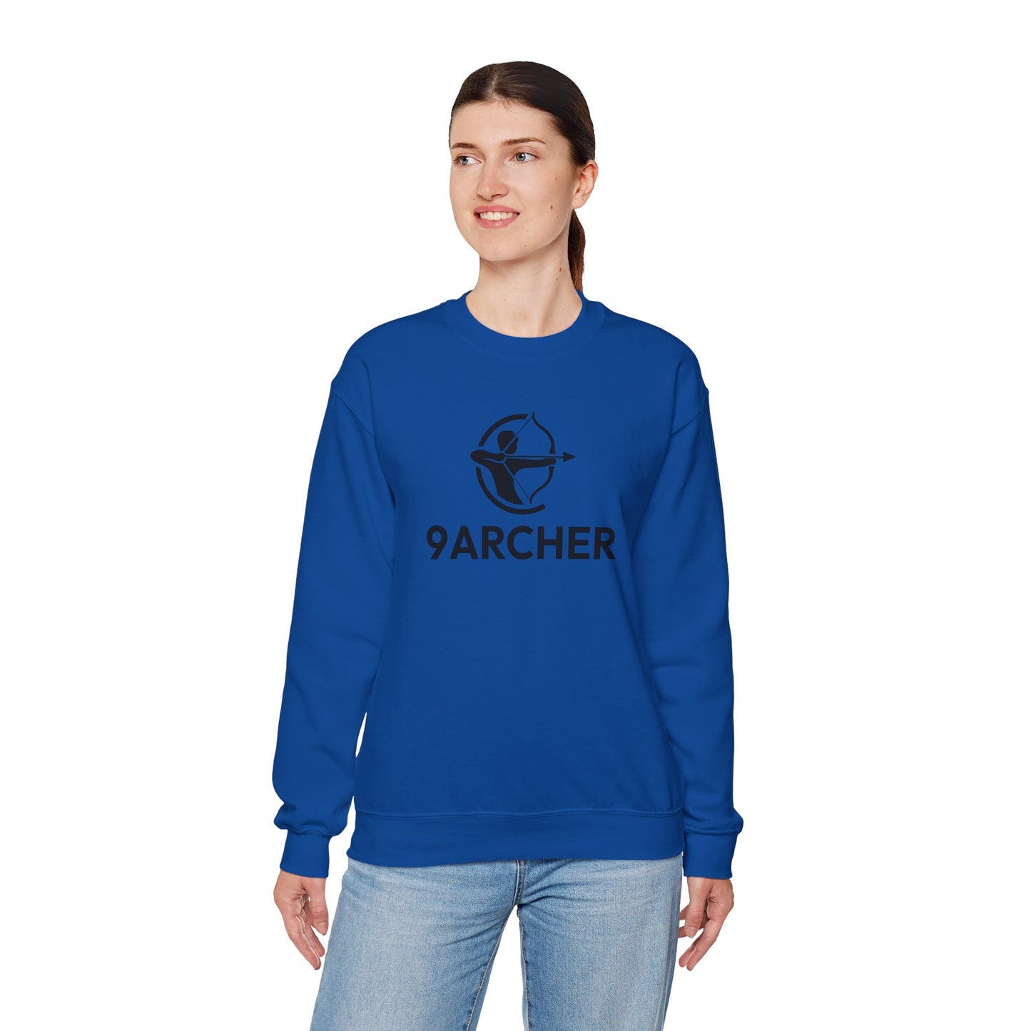 9ARCHER Unisex Heavy Blend™ Crewneck Sweatshirt - Comfortable Casual Apparel for Archery Enthusiasts