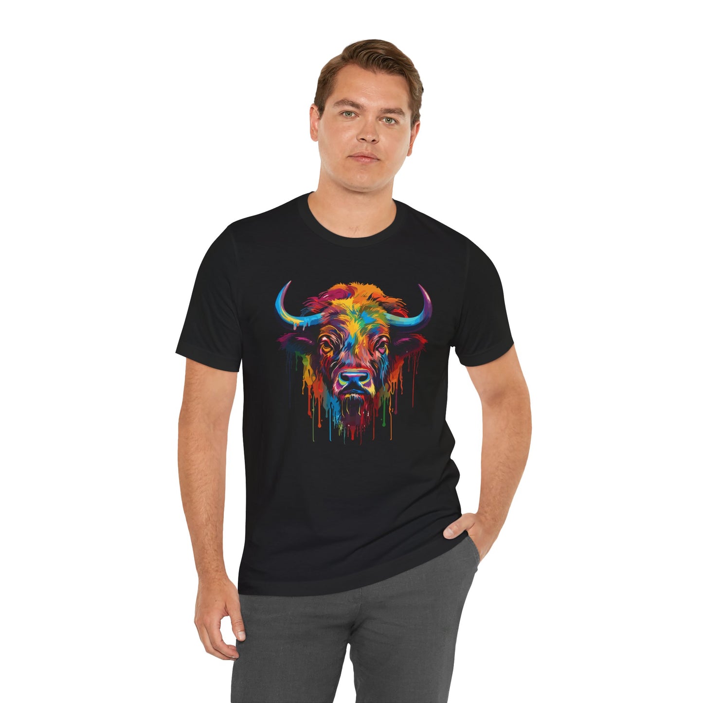 Colorful Buffalo Graphic Unisex T-Shirt