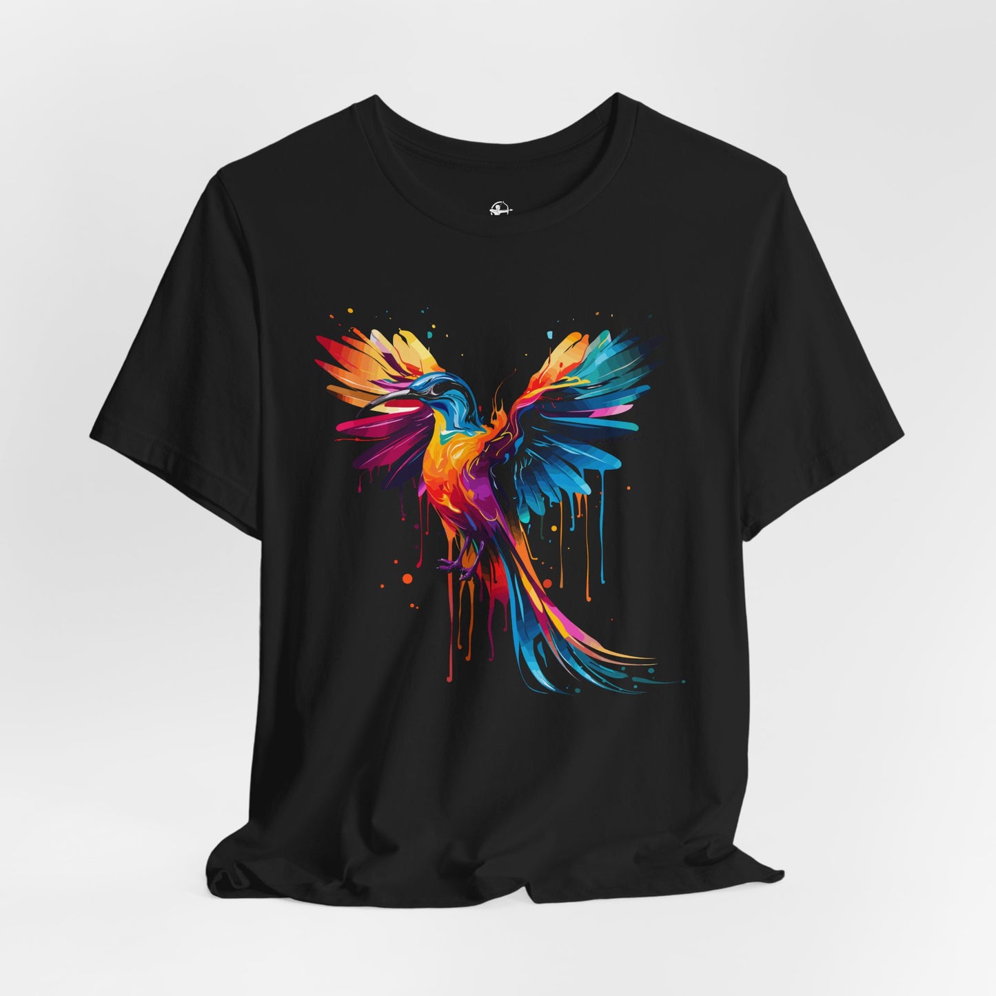 Colorful Phoenix Unisex Short Sleeve Tee - Vibrant Art for Nature Lovers