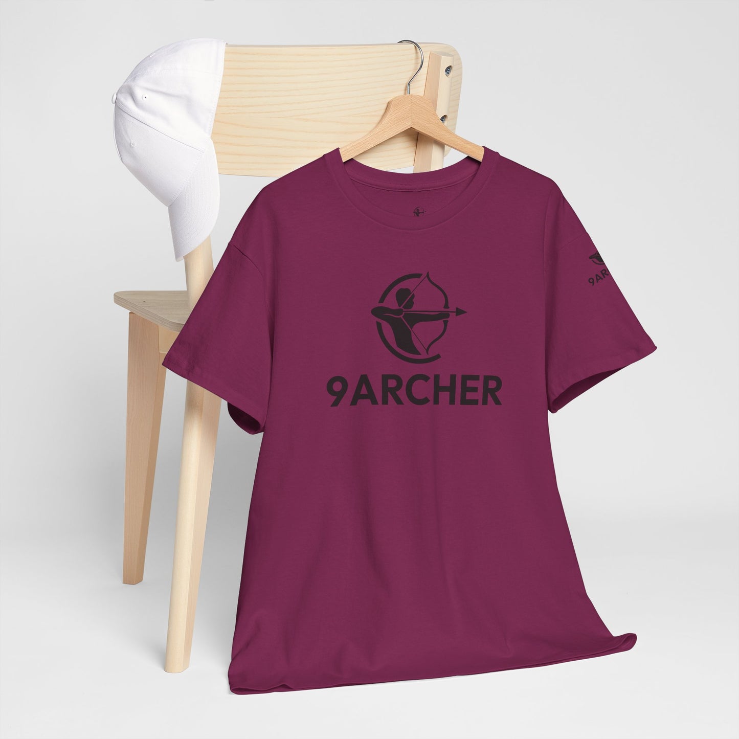 Unisex Heavy Cotton Tee - 9ARCHER Graphic Tee for Archery Enthusiasts