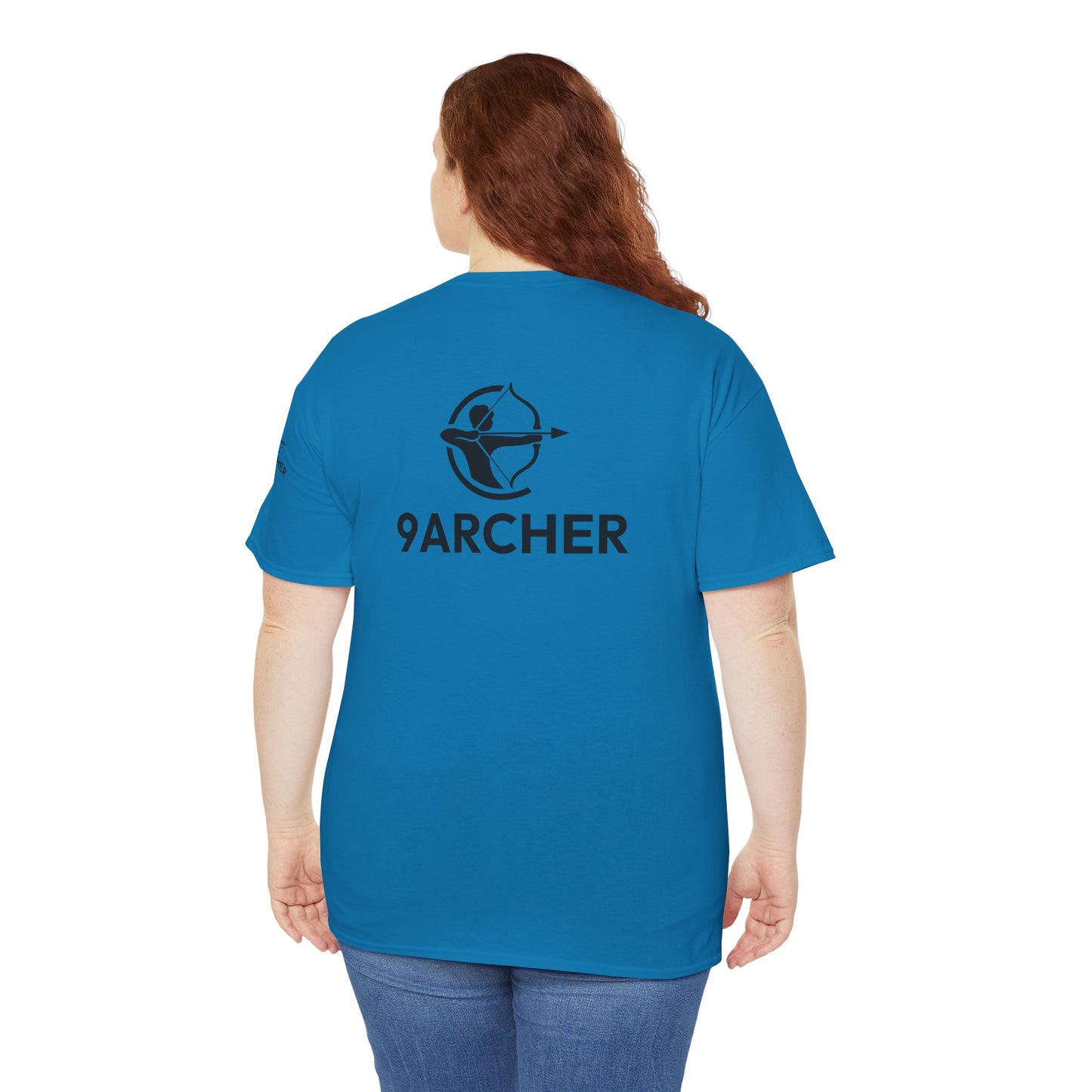 Unisex Heavy Cotton Tee - 9ARCHER Graphic Tee for Archery Enthusiasts