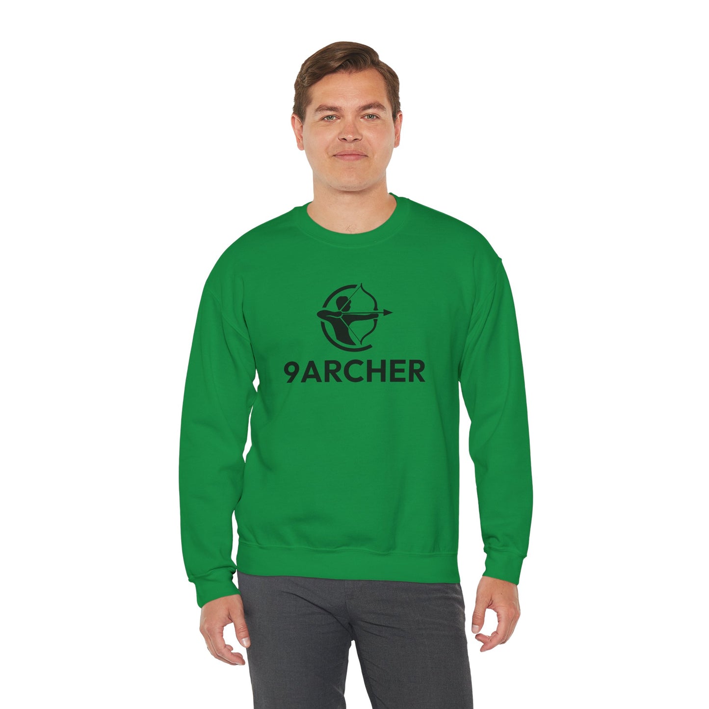 9ARCHER Unisex Heavy Blend™ Crewneck Sweatshirt - Comfortable Casual Apparel for Archery Enthusiasts