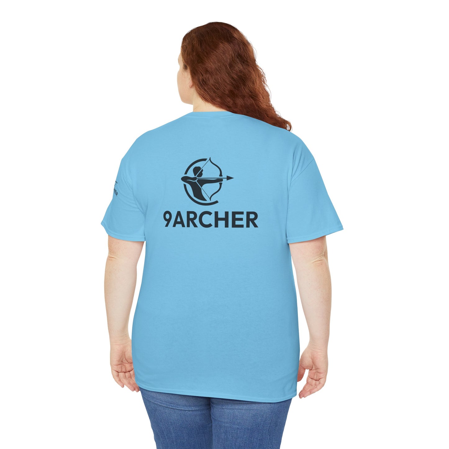 Unisex Heavy Cotton Tee - 9ARCHER Graphic Tee for Archery Enthusiasts