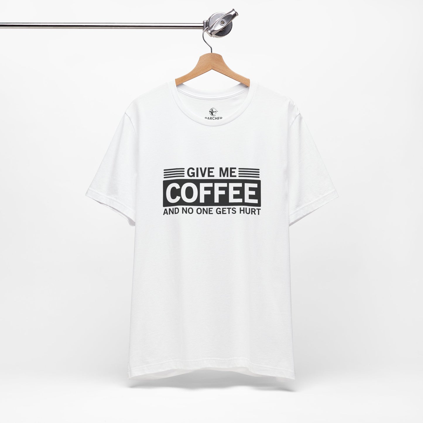 Unisex Coffee Lover Tee - 'Give Me Coffee and No One Gets Hurt'