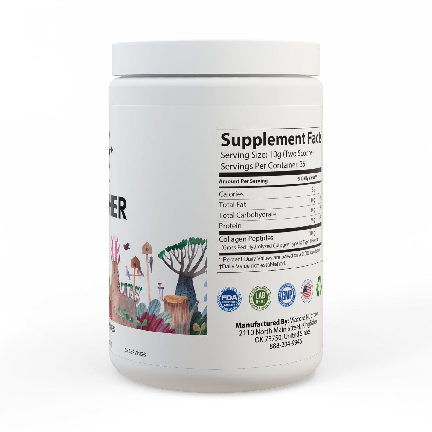 Collagen Peptides Type I & III Supplement (350g, 12.3oz)