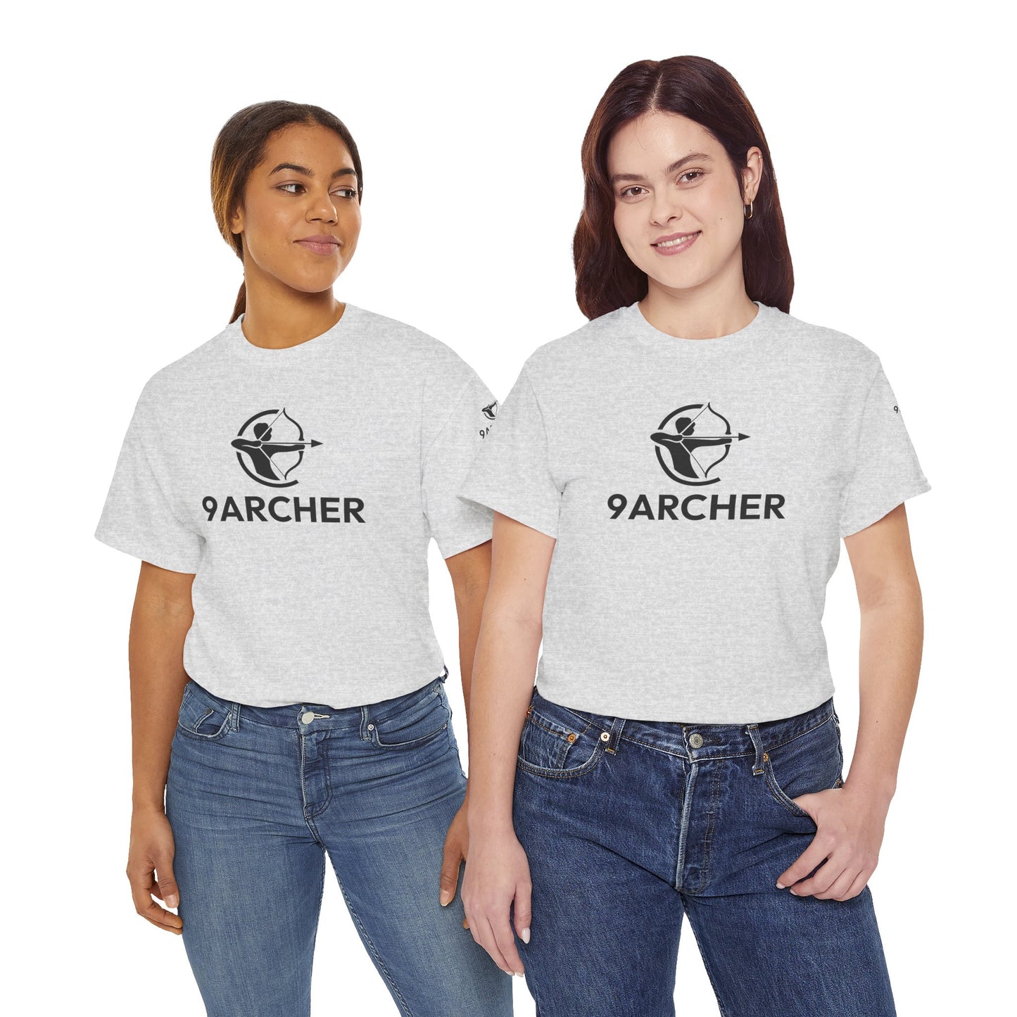 Unisex Heavy Cotton Tee - 9ARCHER Graphic Tee for Archery Enthusiasts