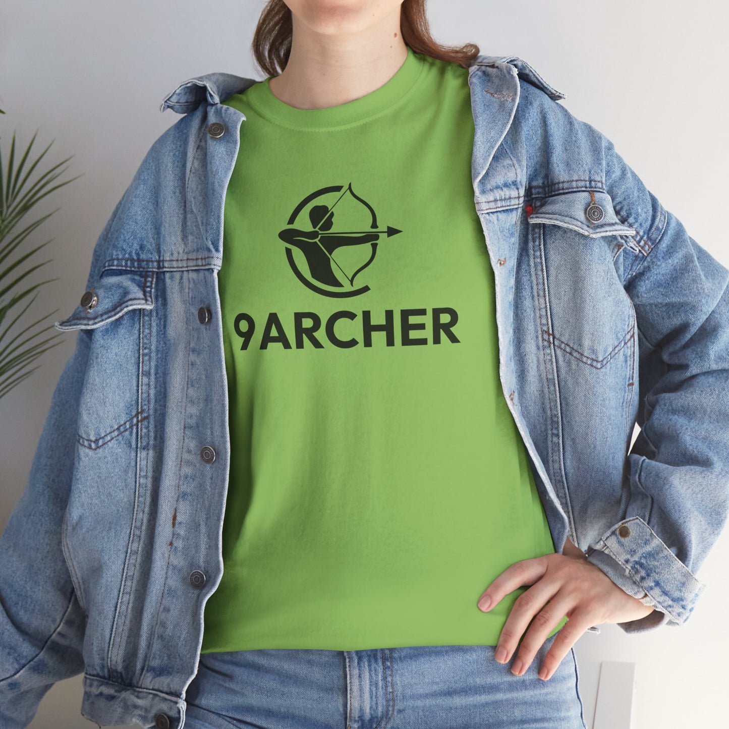 Unisex Heavy Cotton Tee - 9ARCHER Graphic Tee for Archery Enthusiasts