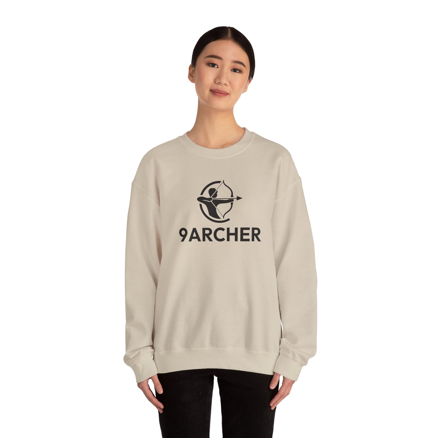 9ARCHER Unisex Heavy Blend™ Crewneck Sweatshirt - Comfortable Casual Apparel for Archery Enthusiasts