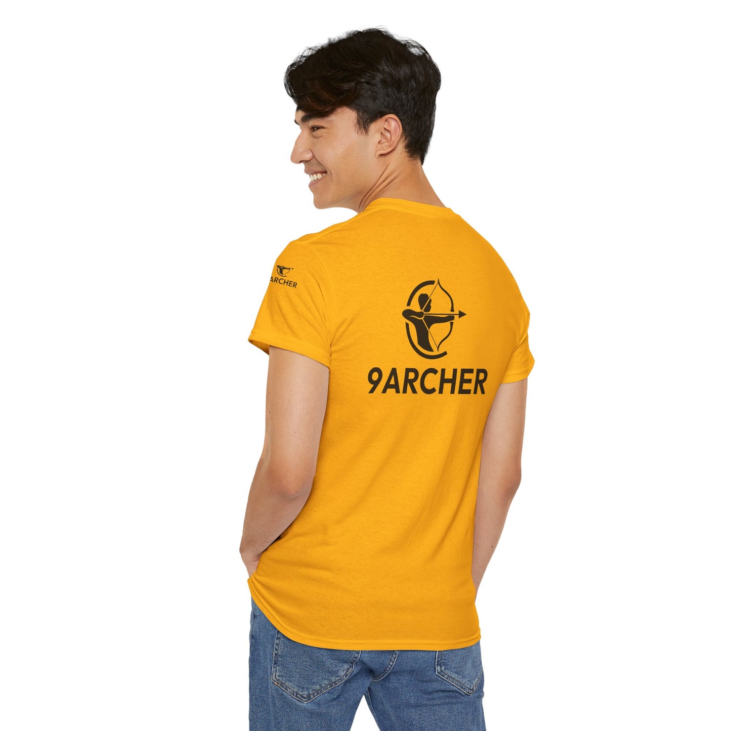 Unisex Heavy Cotton Tee - 9ARCHER Graphic Tee for Archery Enthusiasts