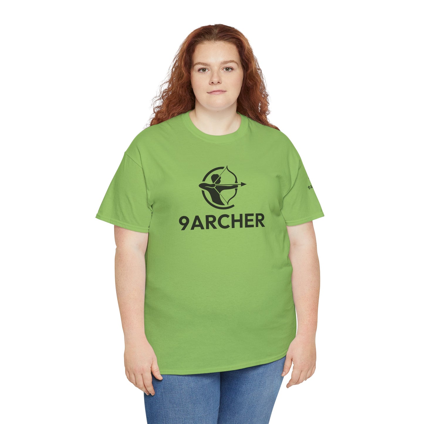 Unisex Heavy Cotton Tee - 9ARCHER Graphic Tee for Archery Enthusiasts