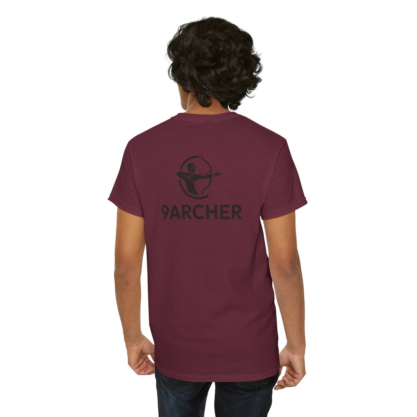 Unisex Heavy Cotton Tee - 9ARCHER Graphic Tee for Archery Enthusiasts