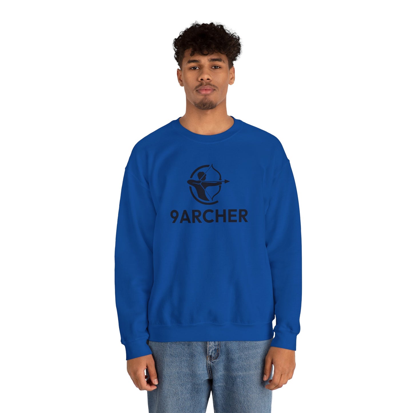 9ARCHER Unisex Heavy Blend™ Crewneck Sweatshirt - Comfortable Casual Apparel for Archery Enthusiasts