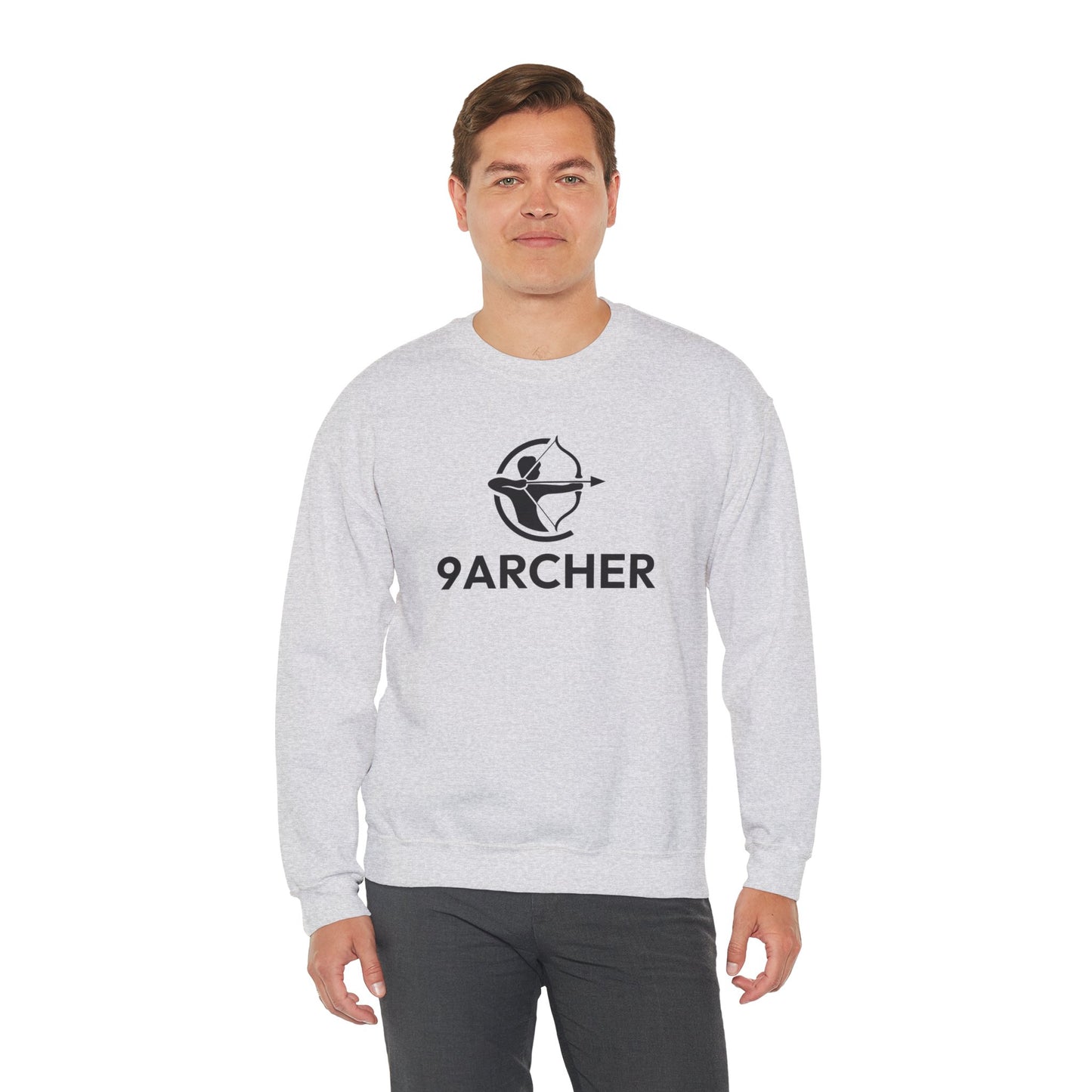 9ARCHER Unisex Heavy Blend™ Crewneck Sweatshirt - Comfortable Casual Apparel for Archery Enthusiasts
