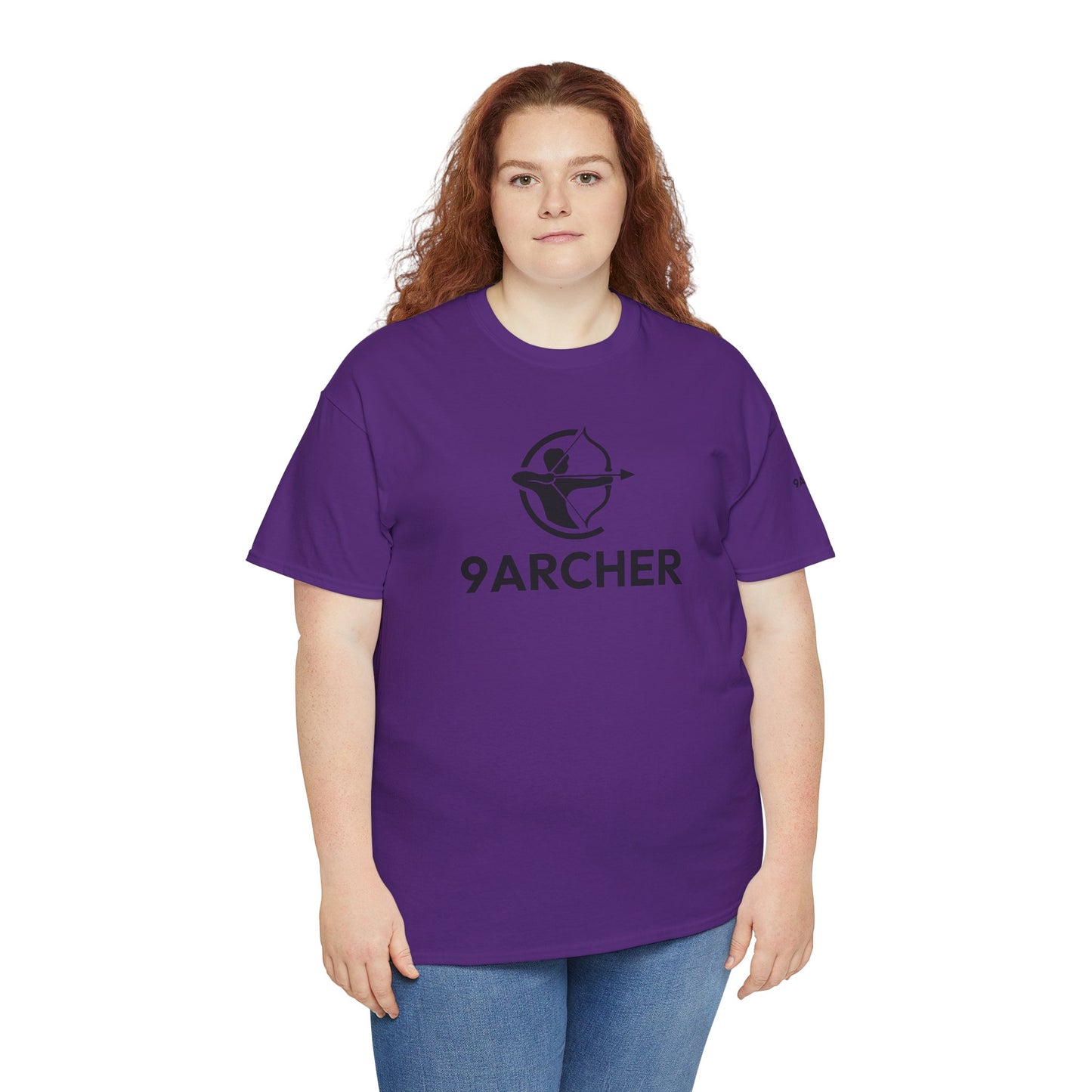 Unisex Heavy Cotton Tee - 9ARCHER Graphic Tee for Archery Enthusiasts