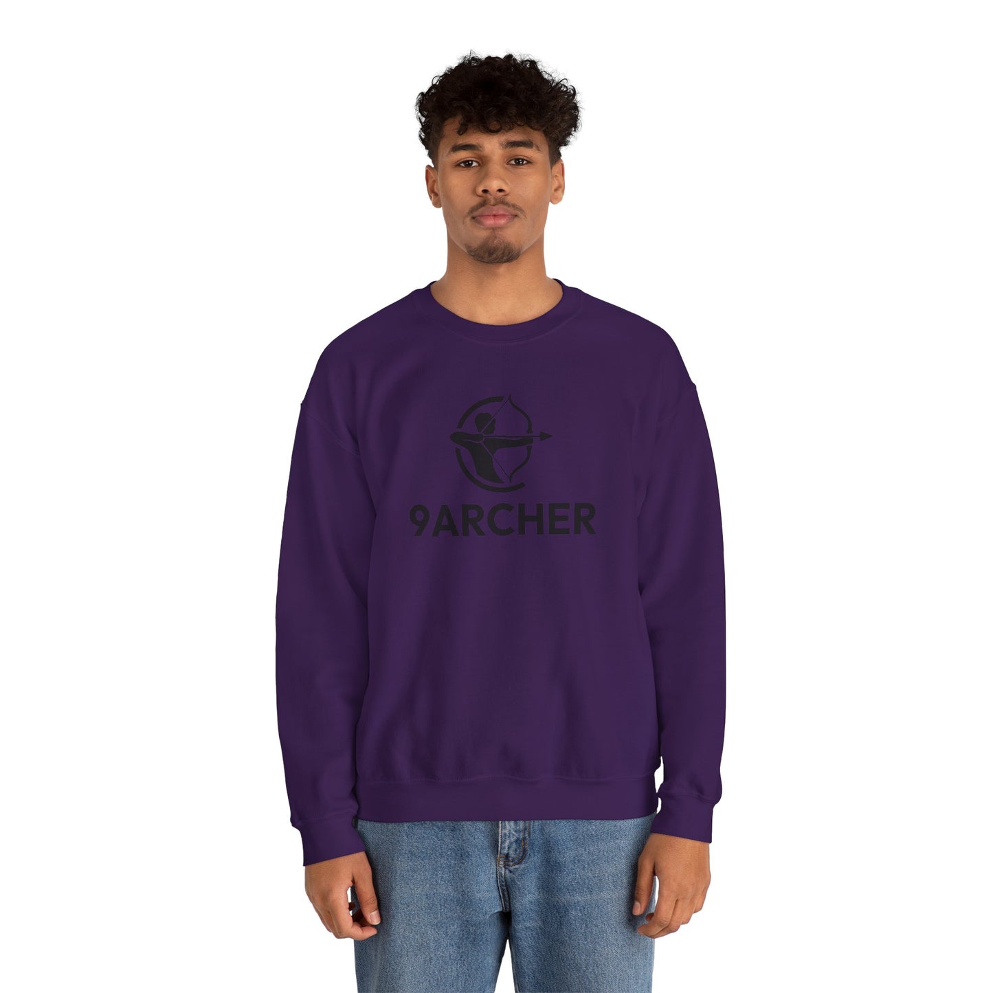 9ARCHER Unisex Heavy Blend™ Crewneck Sweatshirt - Comfortable Casual Apparel for Archery Enthusiasts