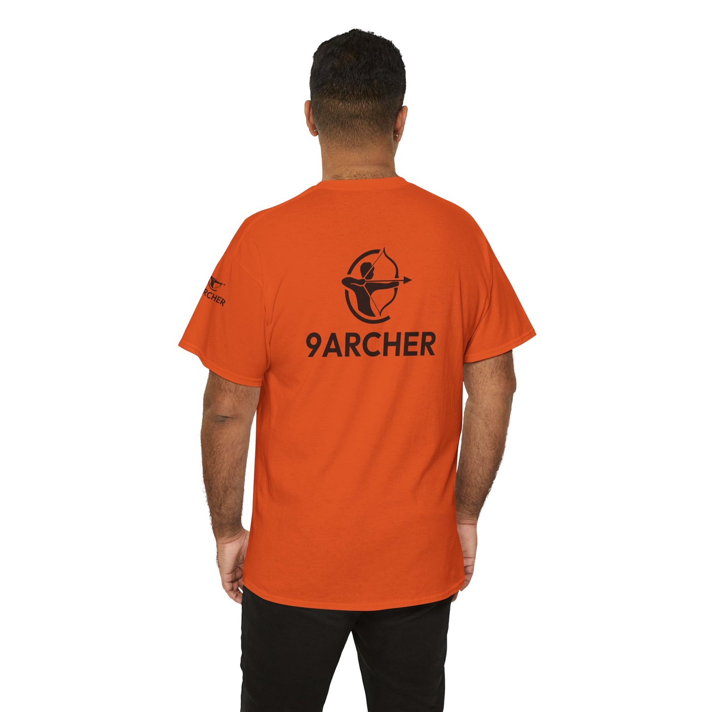 Unisex Heavy Cotton Tee - 9ARCHER Graphic Tee for Archery Enthusiasts