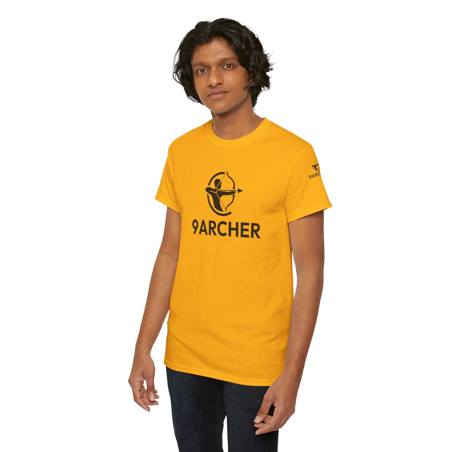 Unisex Heavy Cotton Tee - 9ARCHER Graphic Tee for Archery Enthusiasts
