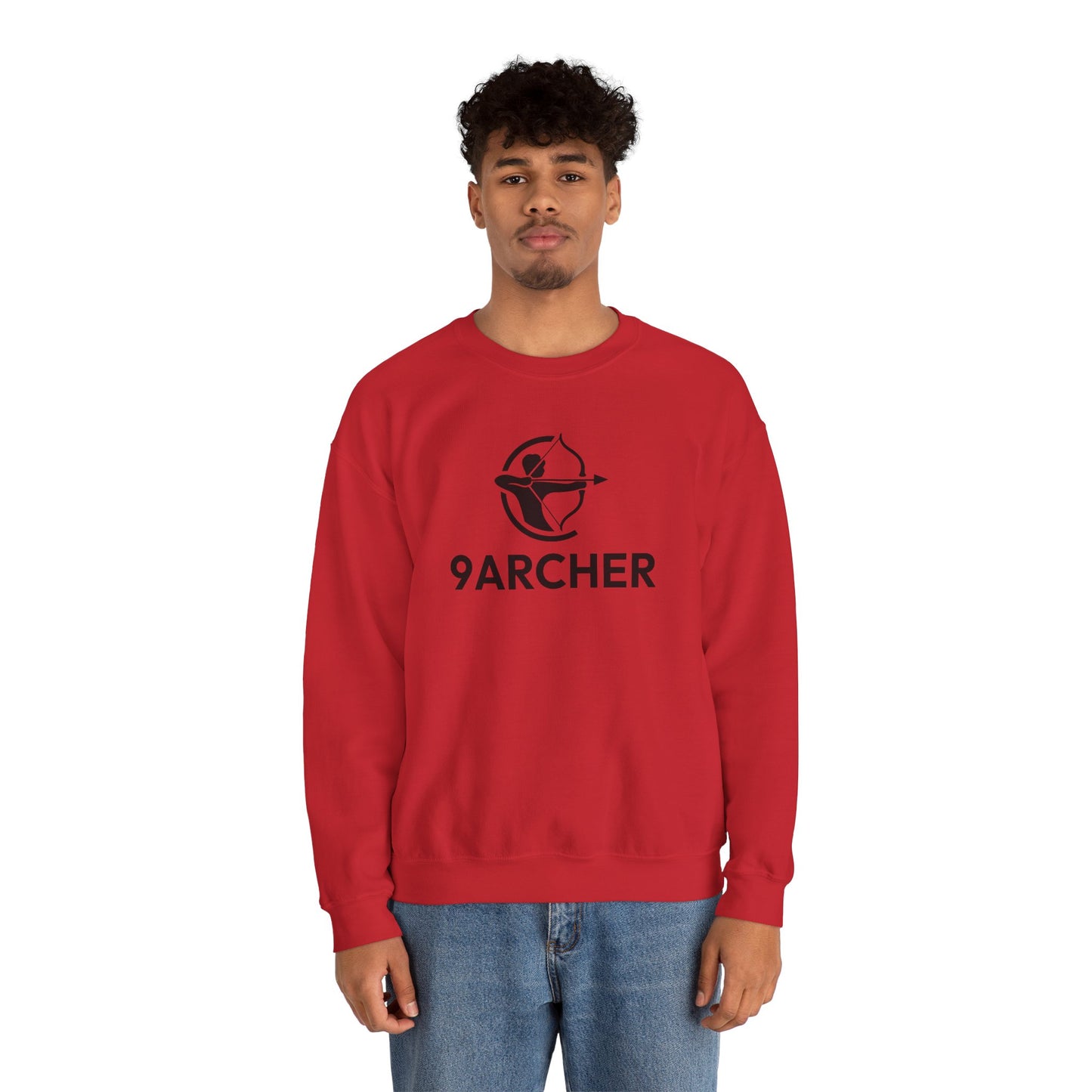 9ARCHER Unisex Heavy Blend™ Crewneck Sweatshirt - Comfortable Casual Apparel for Archery Enthusiasts