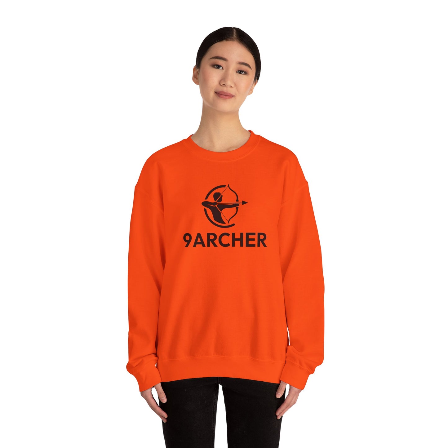 9ARCHER Unisex Heavy Blend™ Crewneck Sweatshirt - Comfortable Casual Apparel for Archery Enthusiasts