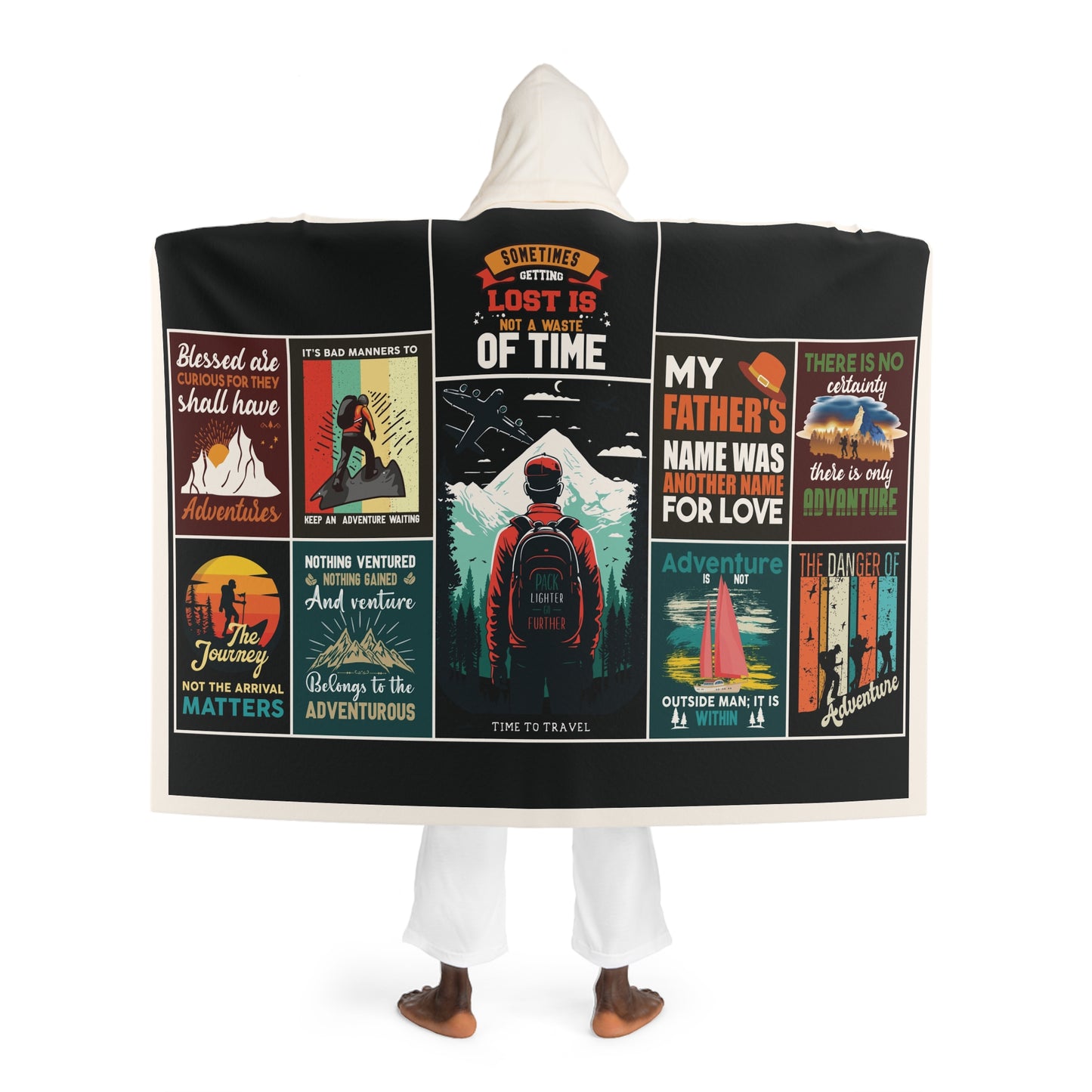 Cozy Sherpa Fleece Hooded Blanket - Perfect for Adventures & Relaxation - FREE SHIPPING!