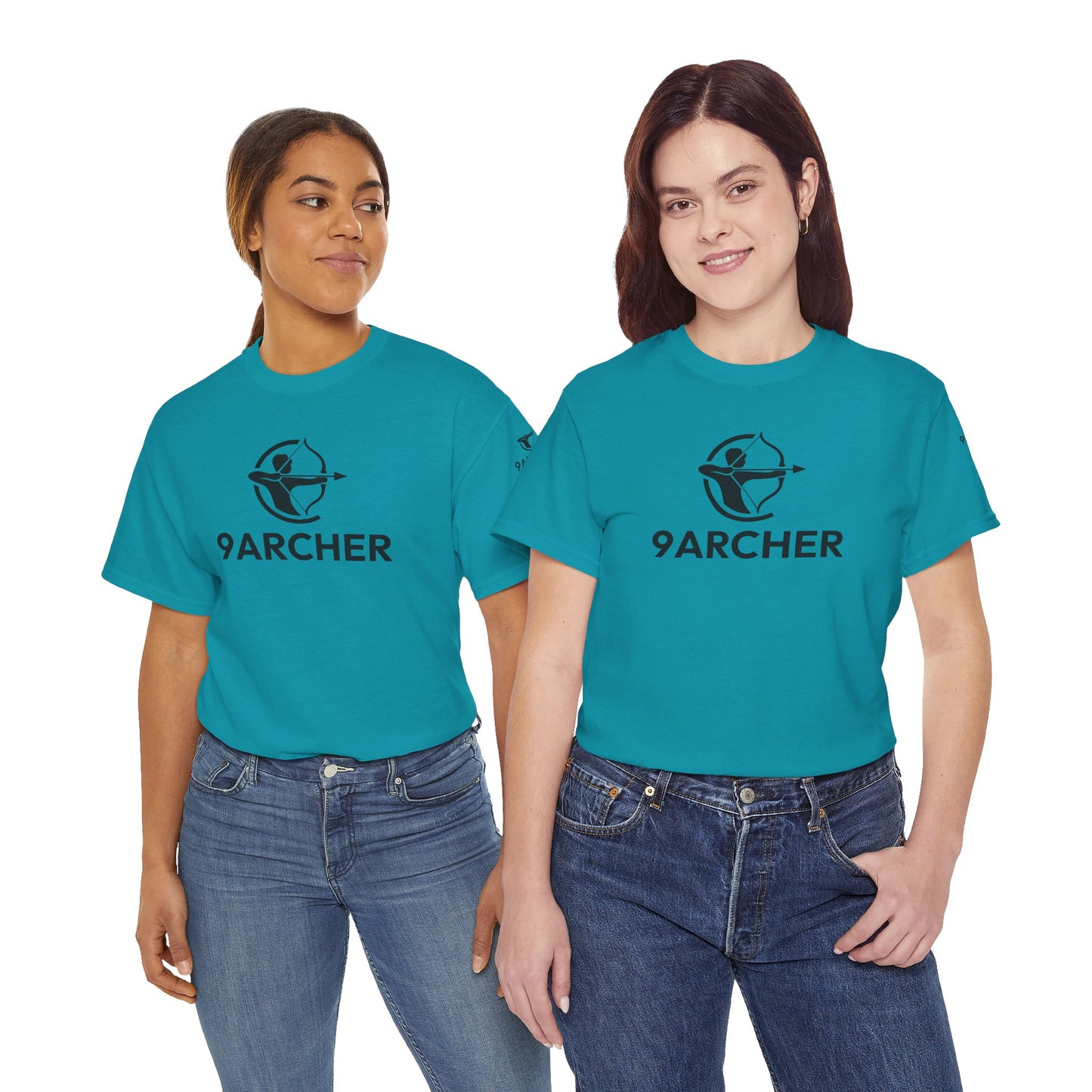Unisex Heavy Cotton Tee - 9ARCHER Graphic Tee for Archery Enthusiasts