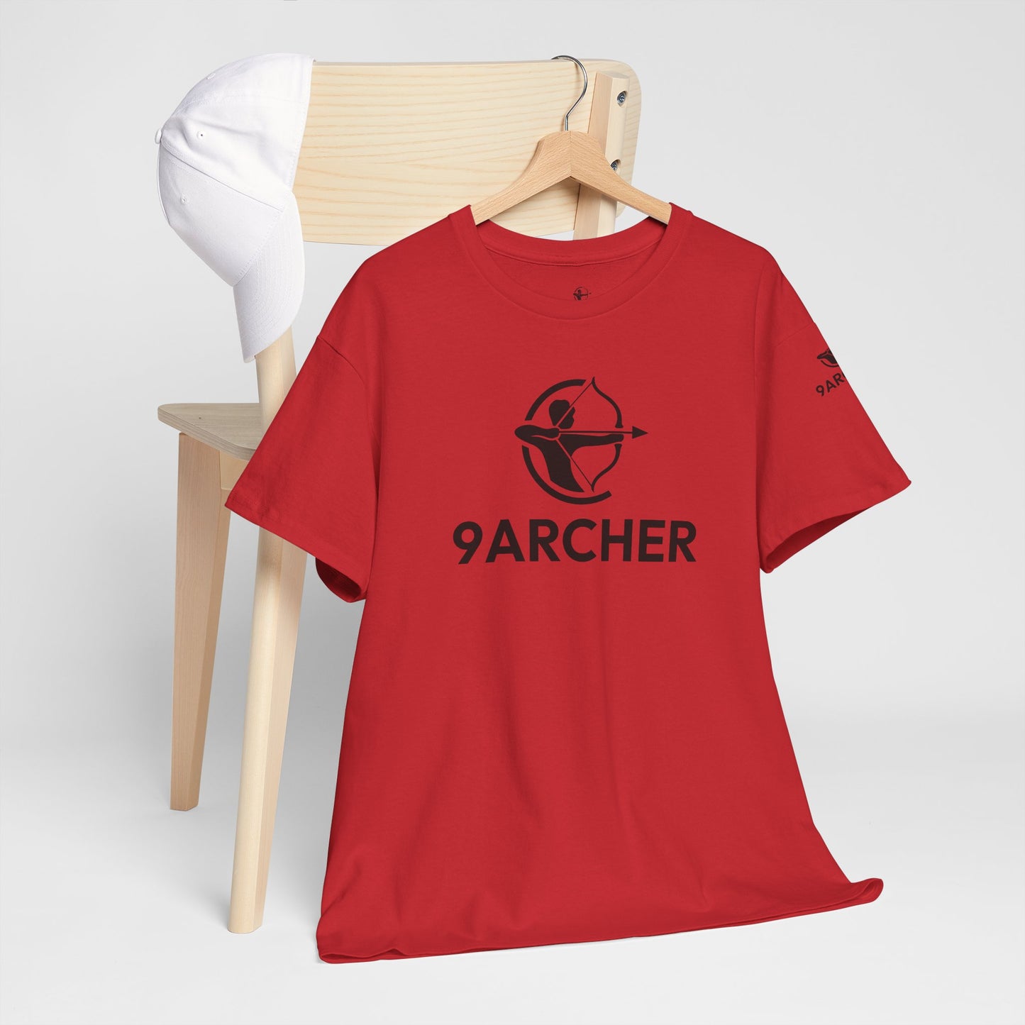 Unisex Heavy Cotton Tee - 9ARCHER Graphic Tee for Archery Enthusiasts