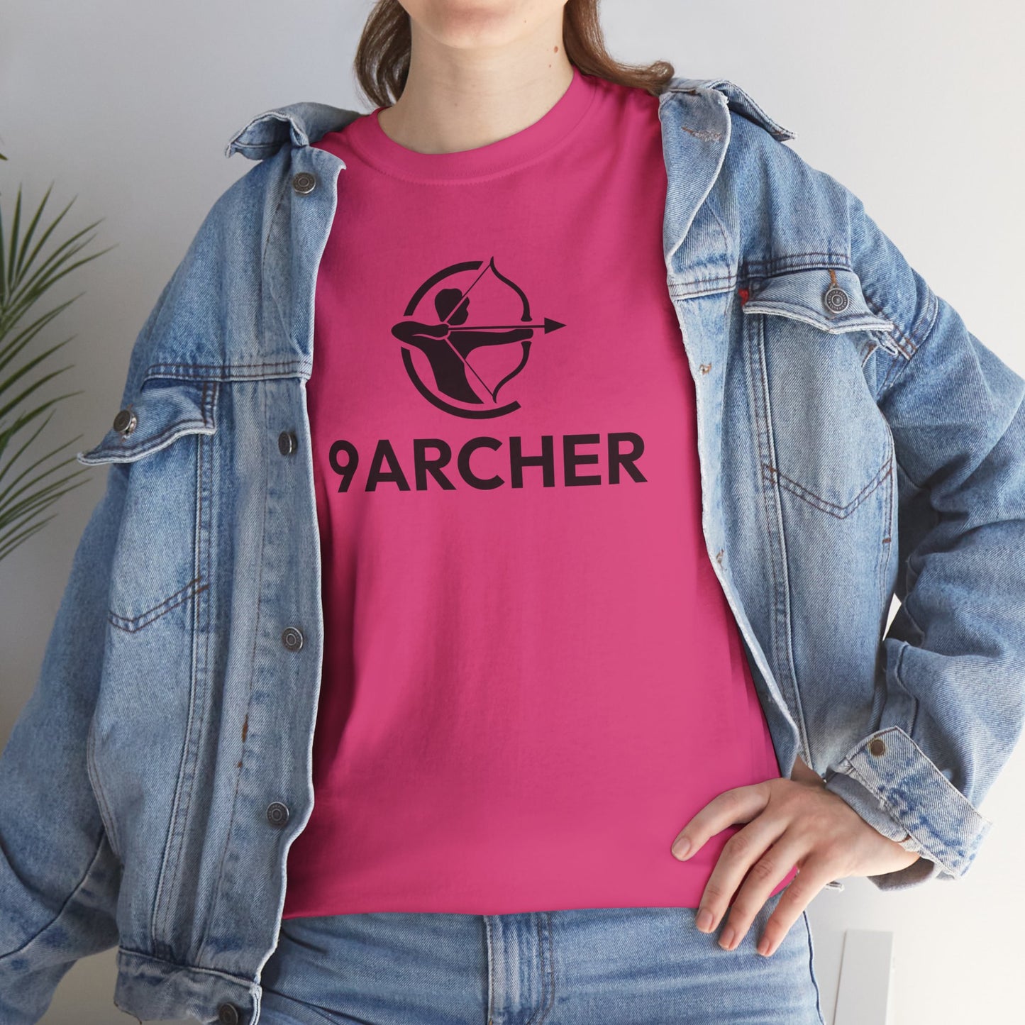 Unisex Heavy Cotton Tee - 9ARCHER Graphic Tee for Archery Enthusiasts