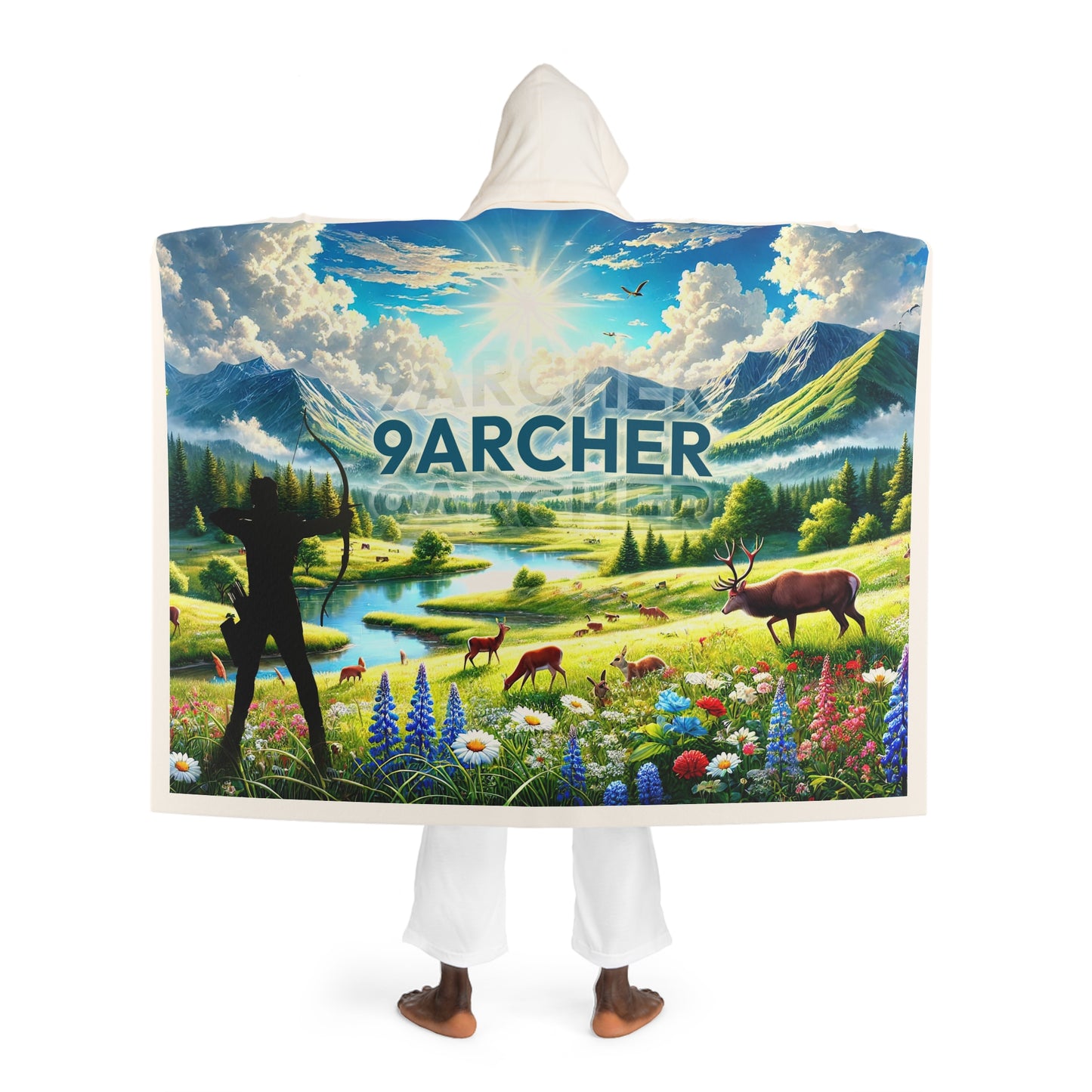 Cozy Nature-Inspired Hooded Sherpa Fleece Blanket | Perfect for Winter Nights & Outdoor Adventures - FREE SHIPPING!