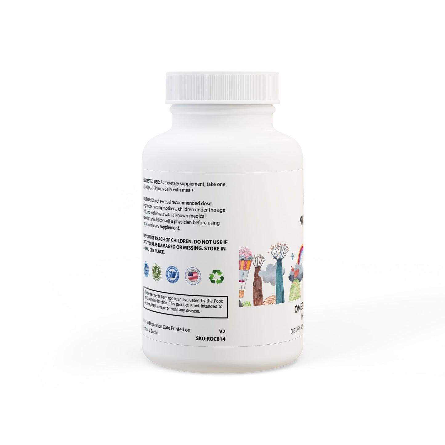 Omega 3 Fish Oil Supplement (60 Softgels)