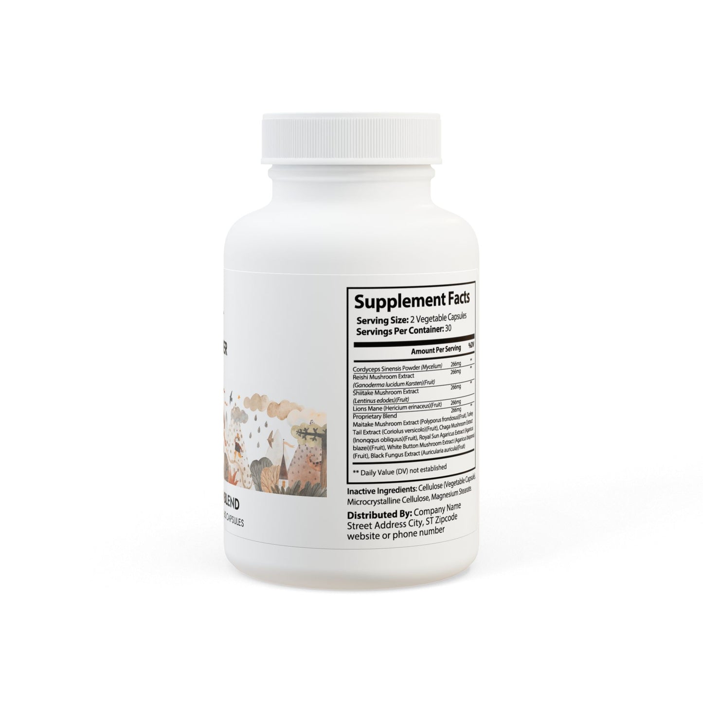 Mushroom Blend Supplement (60 Capsules)