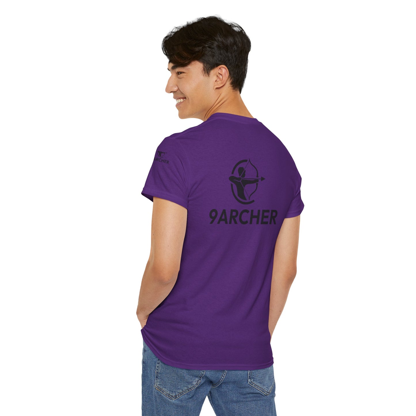 Unisex Heavy Cotton Tee - 9ARCHER Graphic Tee for Archery Enthusiasts