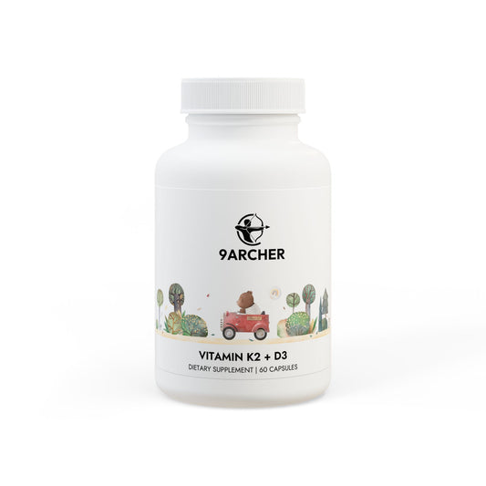 Vitamin K2 + D3 Supplement (60 Capsules)