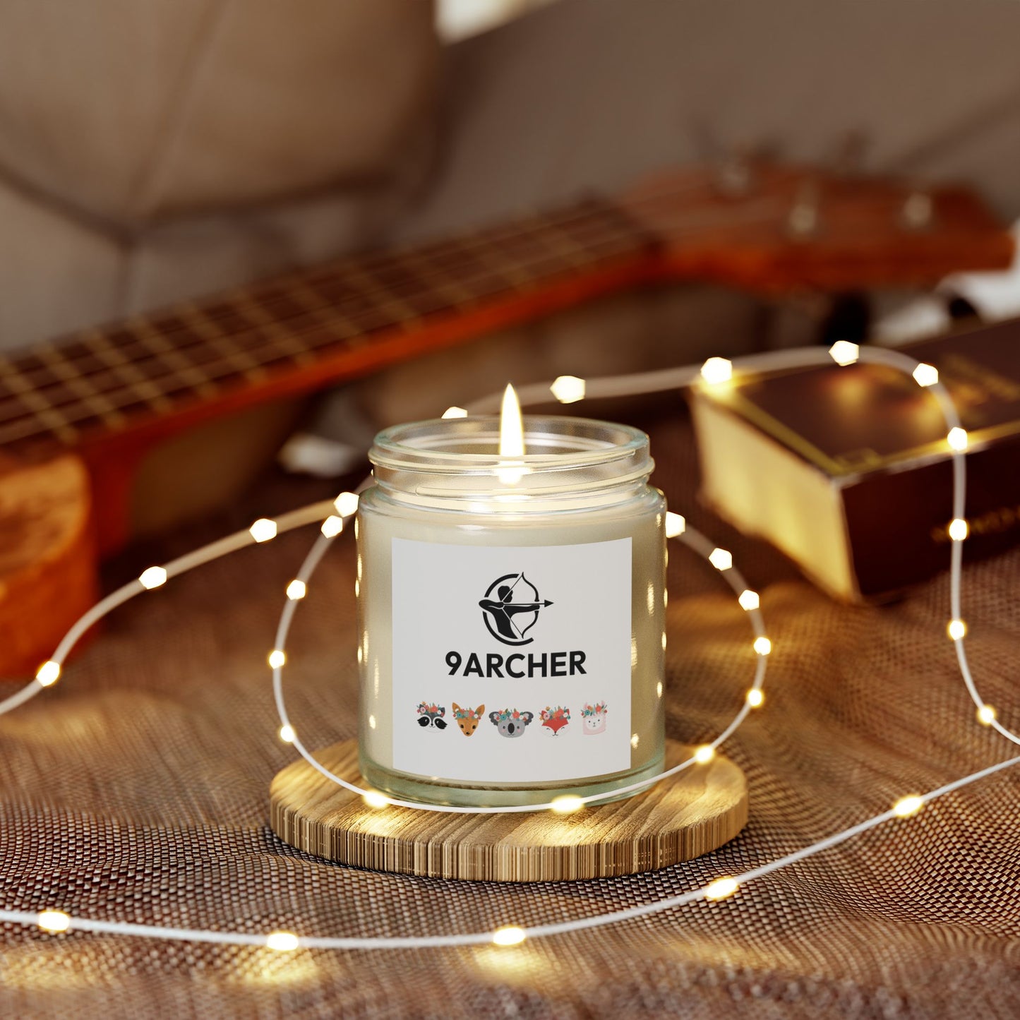 9ARCHER Scented Candles - Coconut Apricot Wax (Eco-Friendly, Cozy Vibes)