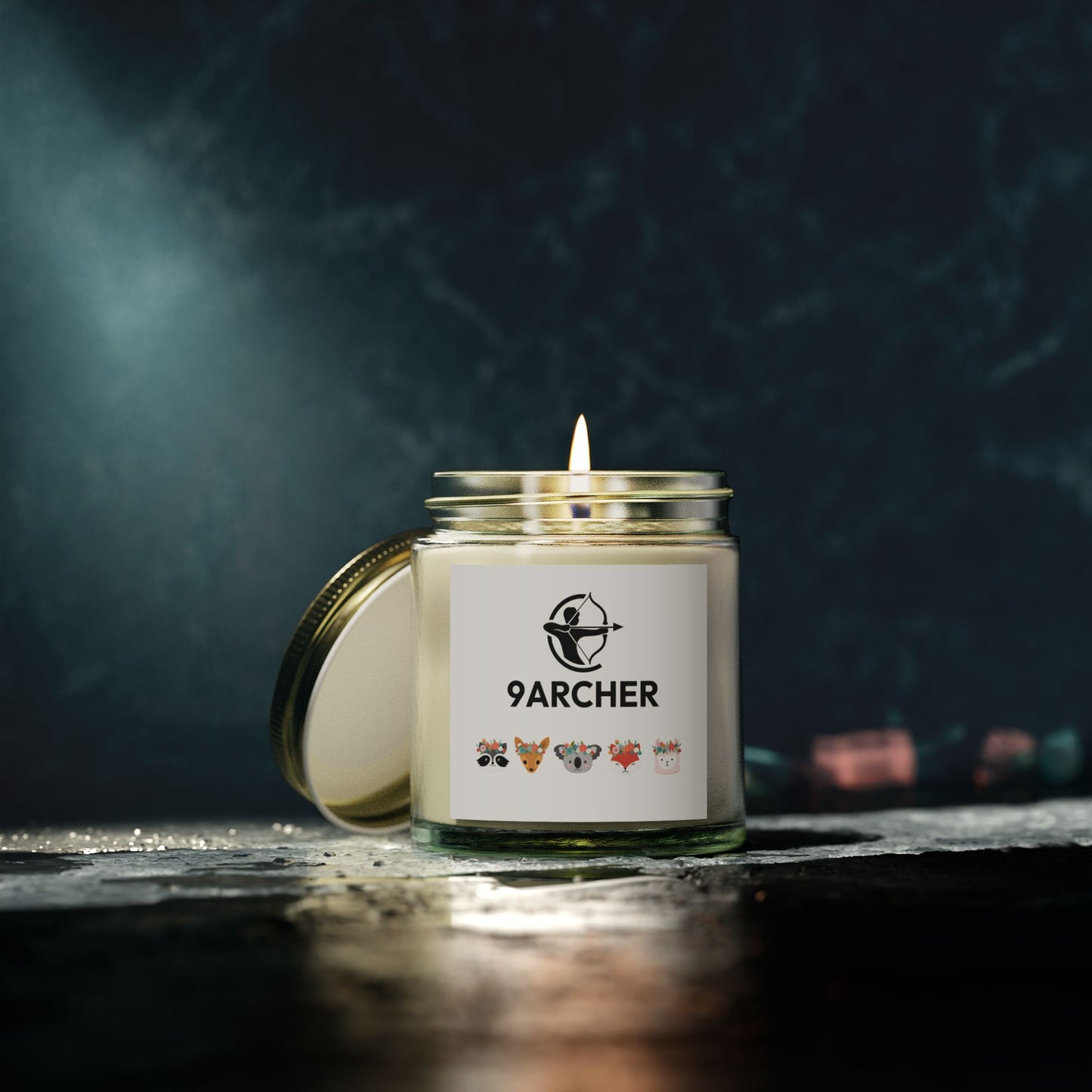 9ARCHER Scented Candles - Coconut Apricot Wax (Eco-Friendly, Cozy Vibes)