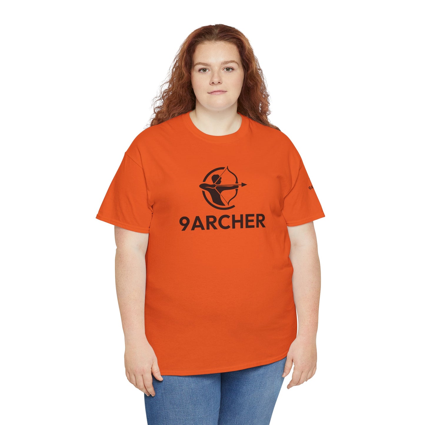 Unisex Heavy Cotton Tee - 9ARCHER Graphic Tee for Archery Enthusiasts