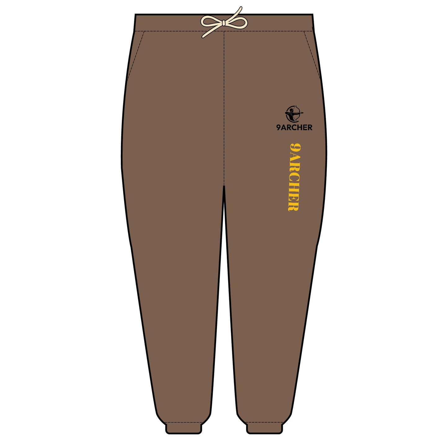 9ARCHER Unisex Garment-Dyed Lightweight Fleece Sweatpants for Casual Comfort