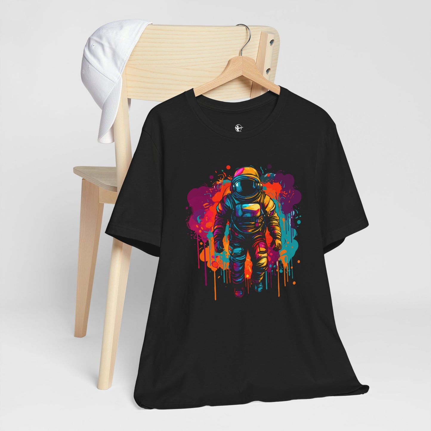 Colorful Astronaut Unisex T-Shirt – Space Adventure Tee for Space Lovers