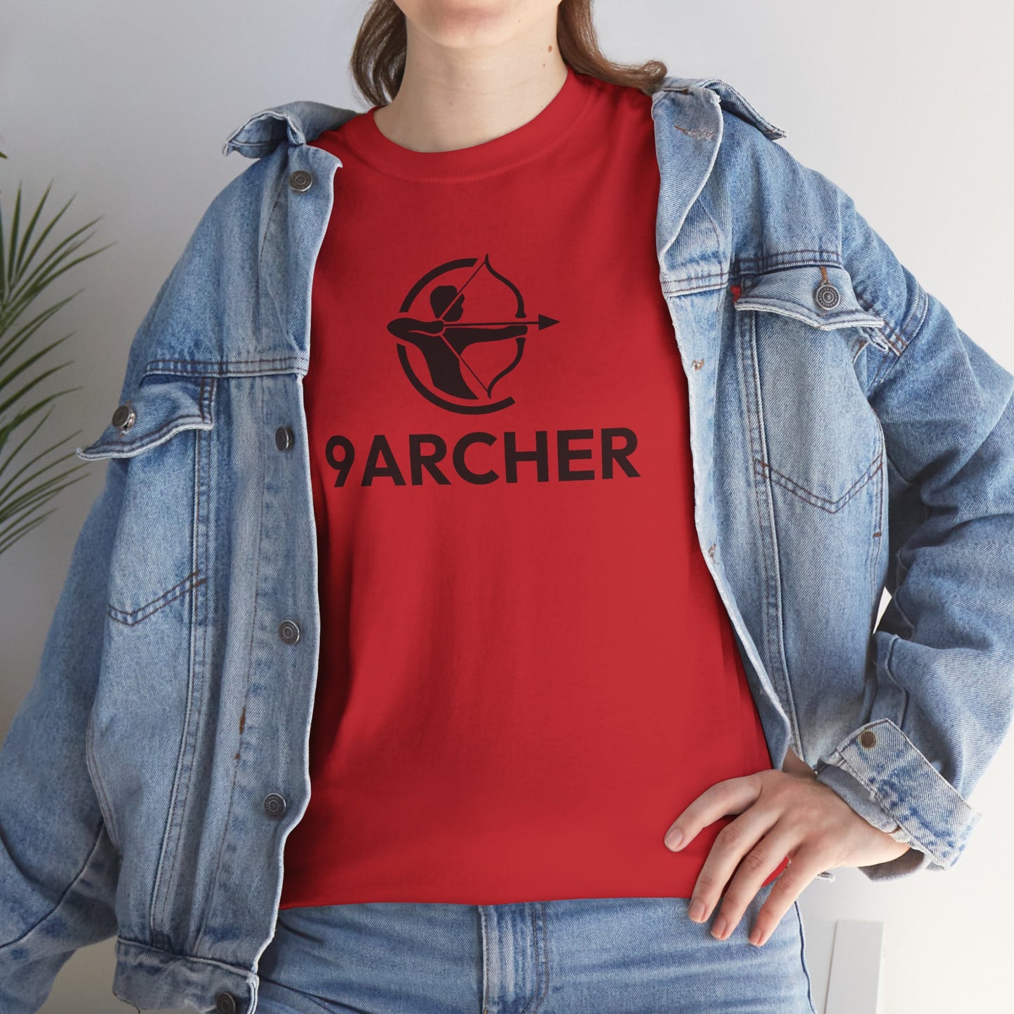 Unisex Heavy Cotton Tee - 9ARCHER Graphic Tee for Archery Enthusiasts