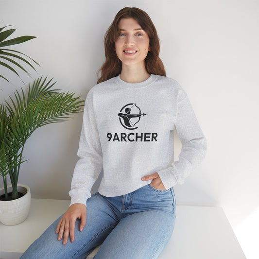 9ARCHER Unisex Heavy Blend™ Crewneck Sweatshirt - Comfortable Casual Apparel for Archery Enthusiasts