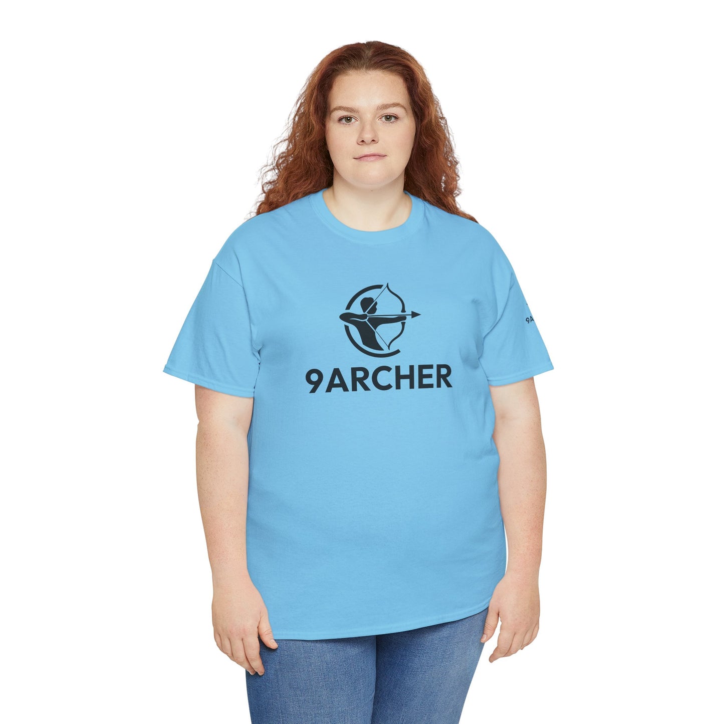 Unisex Heavy Cotton Tee - 9ARCHER Graphic Tee for Archery Enthusiasts