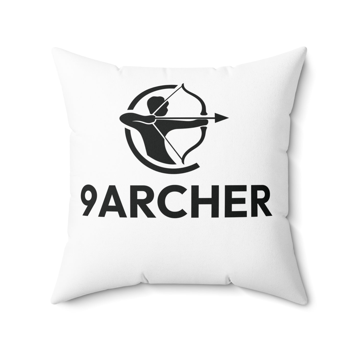 Archery Themed Spun Polyester Square Pillow - 9ARCHER Design for Home Decor